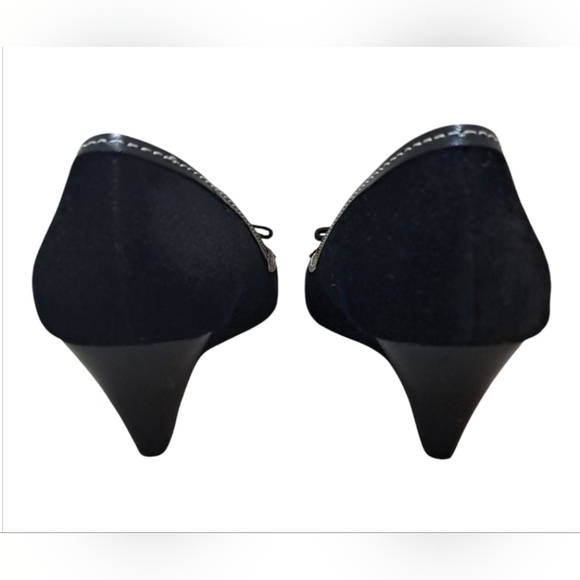 Lauren Ralph Lauren Bernee Black Suede Wedge – Size 10B - Picture 12 of 16